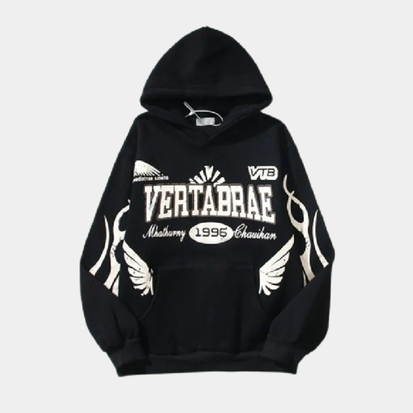 Vertabrae Black Clolor Hoodie