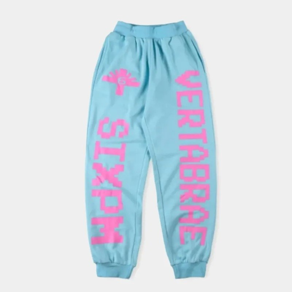 Vertabrae Double Logo Sweatpants Sky Blue