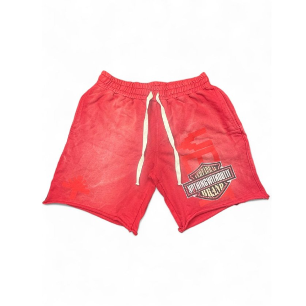 Vertabrae Emblem Shorts Red