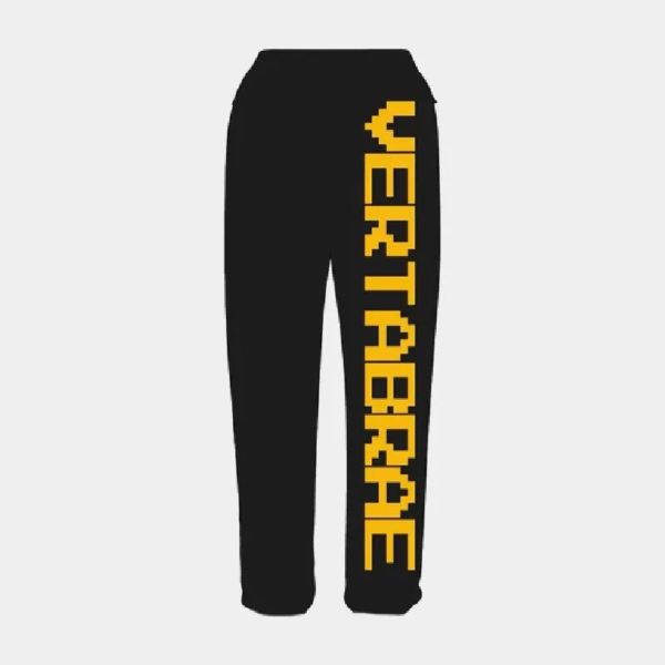 Vertabrae Logo Sweatpants Black/Yellow