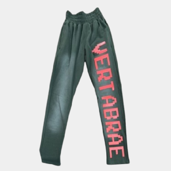 Vertabrae Sweatpants Washed Green & Red