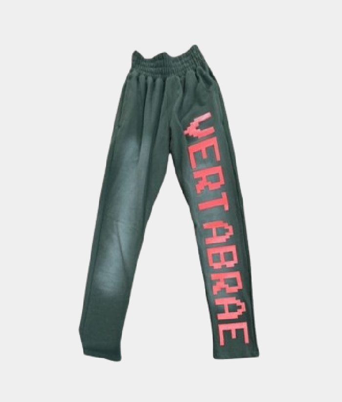 Vertabrae Sweatpants Washed Green & Red